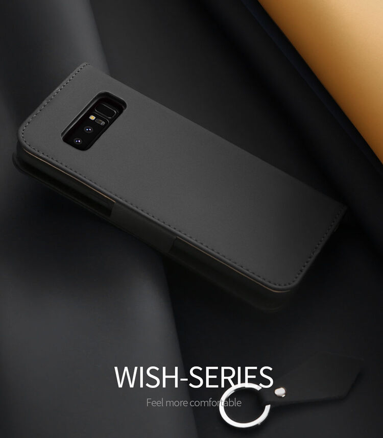 Dux Ducis Wish flip cover tok Samsung Galaxy Note 8 - sötétkék