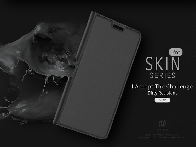 Dux Ducis Skin Pro flip cover tok Samsung Galaxy J6 (2018) - szürke