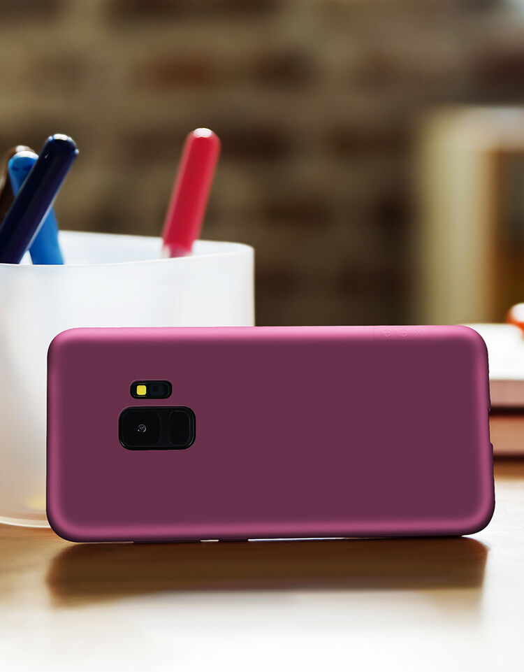 X-Level műanyag tok Frosted Samsung Galaxy S9 - piros