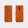 Nillkin Qin bőr flip cover tok Samsung Galaxy A6 Plus (2018) - barna