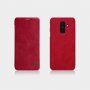 Nillkin Qin bőr flip cover tok Samsung Galaxy A6 Plus (2018) - piros