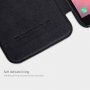Nillkin Qin bőr flip cover tok Samsung Galaxy A6 Plus (2018) - fekete