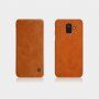 Nillkin Qin bőr flip cover tok Samsung Galaxy A6 (2018) - piros