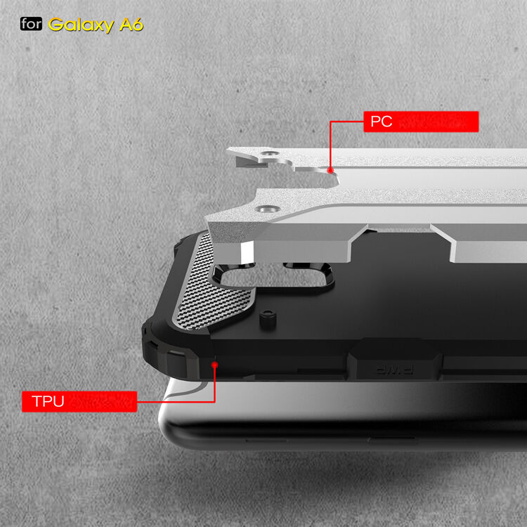 Szuper tartós Armor tok Samsung Galaxy A6 (2018) - arany