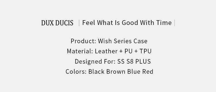 Dux Ducis Wish flip cover tok Samsung Galaxy S8 Plus - piros