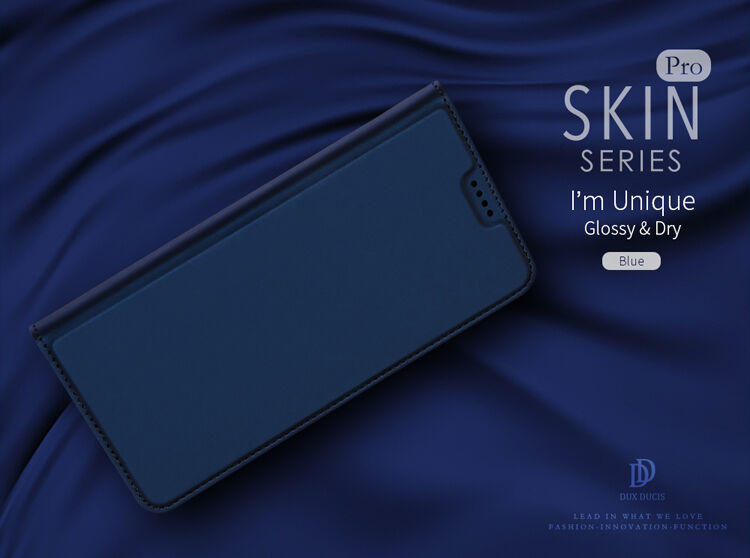 Dux Ducis Skin Pro flip cover tok Samsung Galaxy A6 Plus (2018) - sötétkék