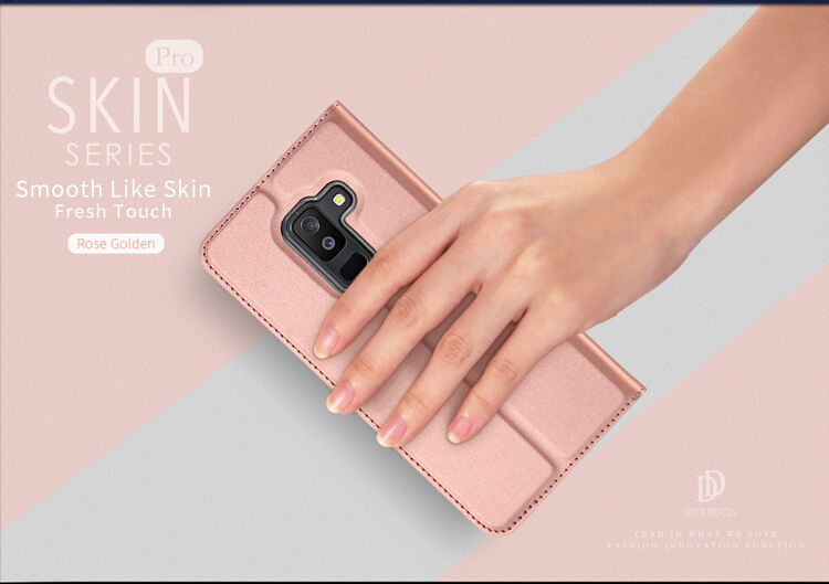 Dux Ducis Skin Pro flip cover tok Samsung Galaxy A6 Plus (2018) - sötétkék