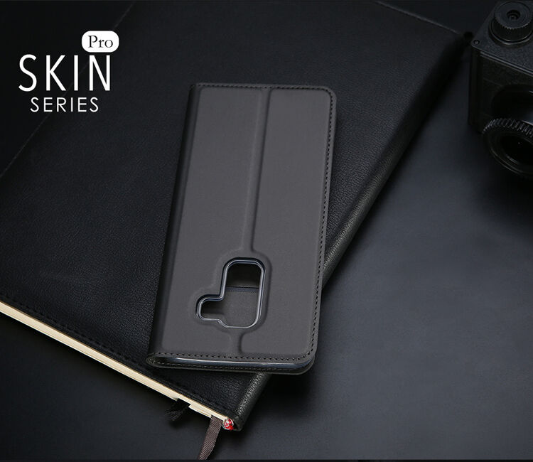 Dux Ducis Skin Pro flip cover tok Samsung Galaxy A6 Plus (2018) - sötétkék