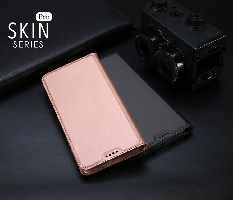 Dux Ducis Skin Pro flip cover tok Samsung Galaxy A6 Plus (2018) - sötétkék