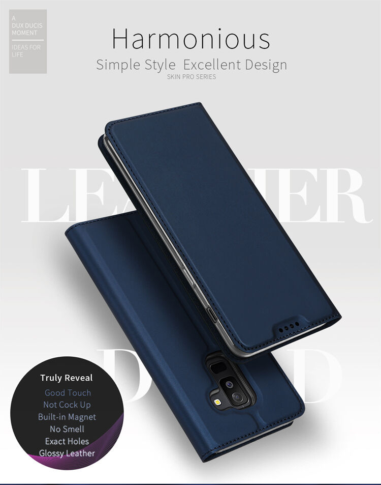 Dux Ducis Skin Pro flip cover tok Samsung Galaxy A6 Plus (2018) - rózsaszín-arany