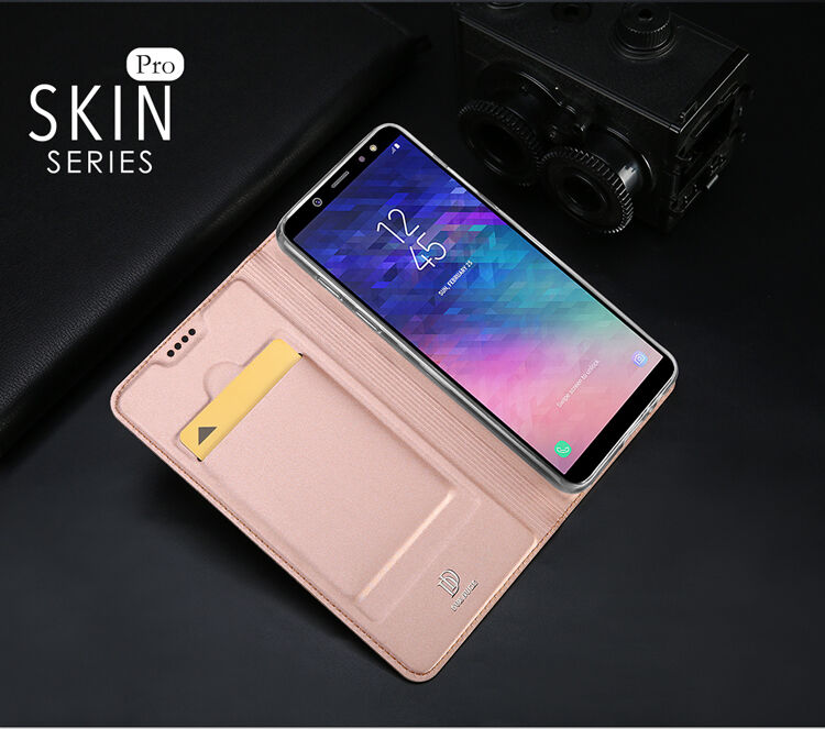 Dux Ducis Skin Pro flip cover tok Samsung Galaxy A6 Plus (2018) - rózsaszín-arany