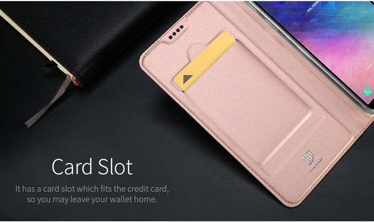 Dux Ducis Skin Pro flip cover tok Samsung Galaxy A6 (2018) - rózsaszín-arany