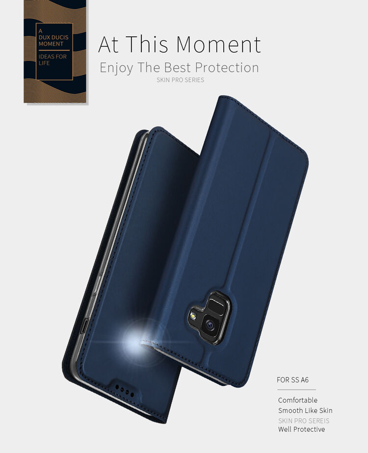 Dux Ducis Skin Pro flip cover tok Samsung Galaxy A6 (2018) - szürke