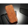 LC.Imeeke bőr flip cover tok Samsung Galaxy S9 - barna