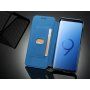 LC.Imeeke bőr flip cover tok Samsung Galaxy S9 - barna