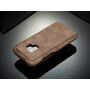 LC.Imeeke bőr flip cover tok Samsung Galaxy S9 - barna