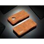 LC.Imeeke bőr flip cover tok Samsung Galaxy S9 - barna