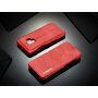 LC.Imeeke bőr flip cover tok Samsung Galaxy S9 - barna