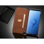 LC.Imeeke bőr flip cover tok Samsung Galaxy S9 - piros
