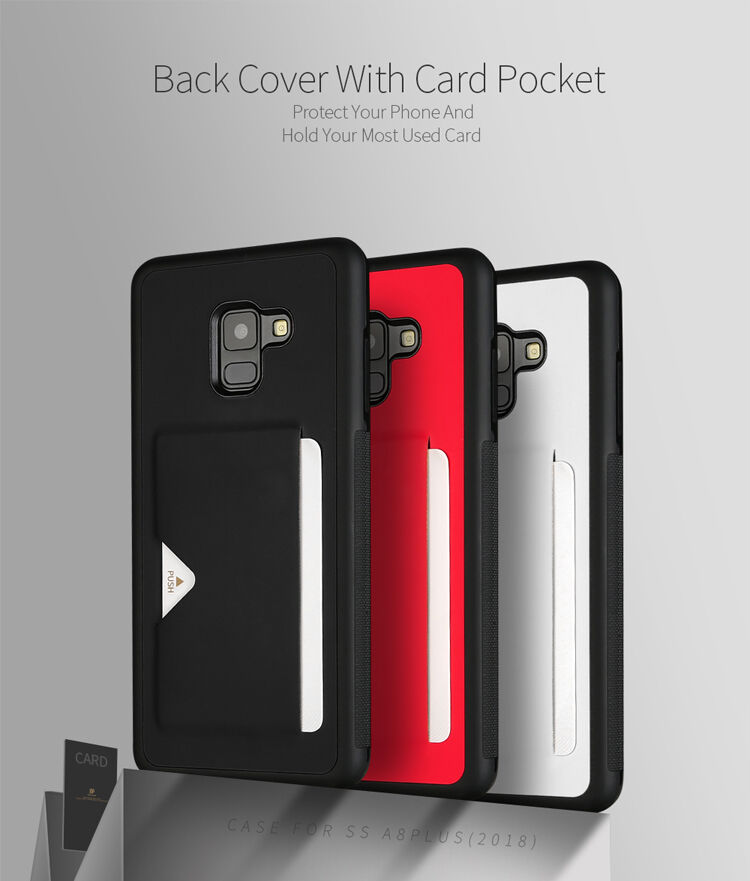 Dux Ducis Pocard bőr tok Samsung Galaxy A8 Plus (2018) - fehér