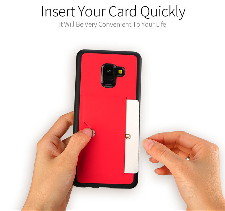 Dux Ducis Pocard bőr tok Samsung Galaxy A8 Plus (2018) - fekete