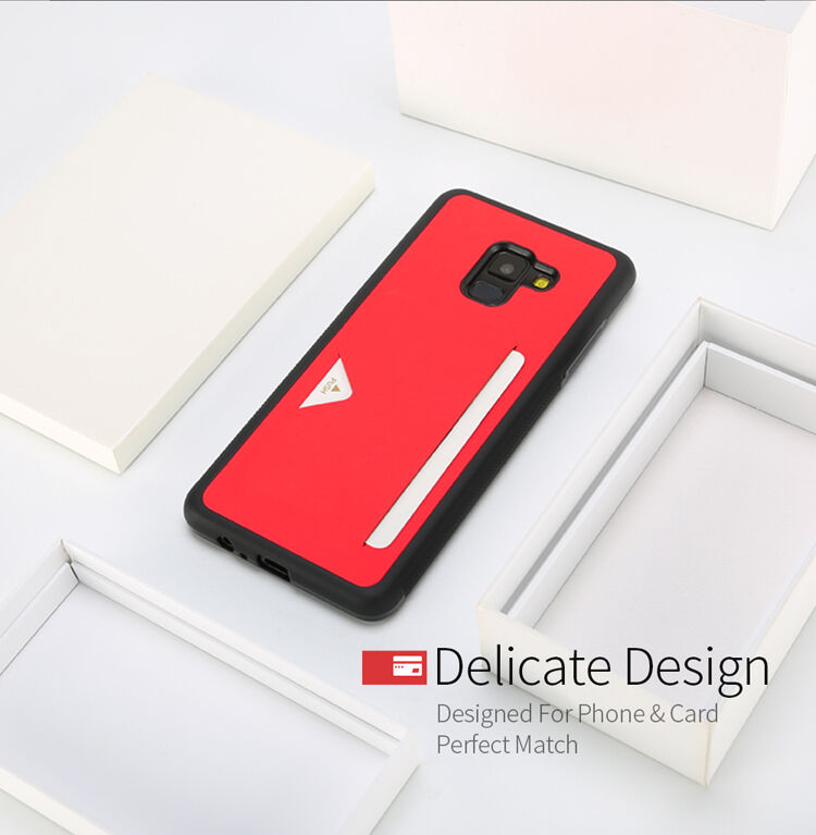 Dux Ducis Pocard bőr tok Samsung Galaxy A8 (2018) - fekete