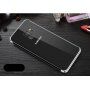 Sulada műanyag átlátszó tok kerettel Samsung Galaxy S9 - fekete