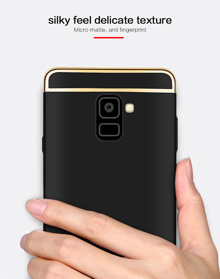 Mofi műanyag tok Samsung Galaxy A8 Plus (2018) - rózsaszín-arany