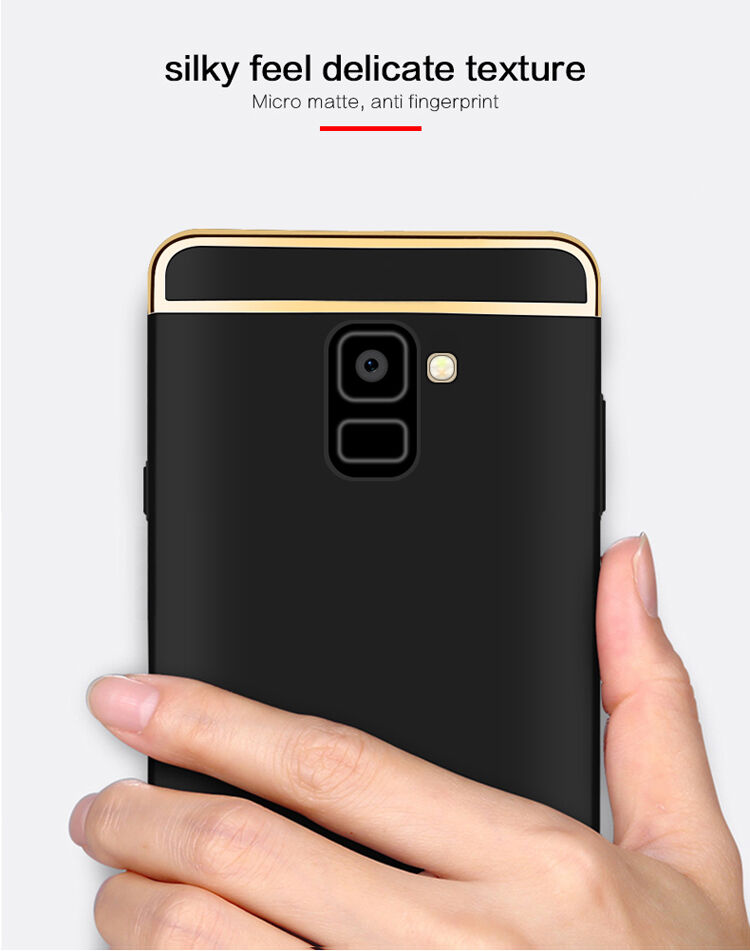 Mofi műanyag tok Samsung Galaxy A8 (2018) - ezüst