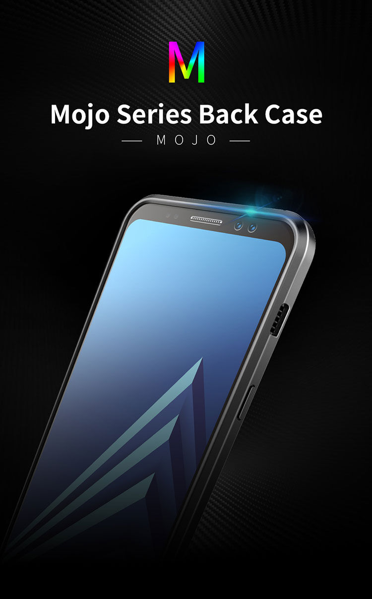 Dux Ducis S tok csiszolt textúrával Samsung Galaxy A8 Plus (2018) - kék