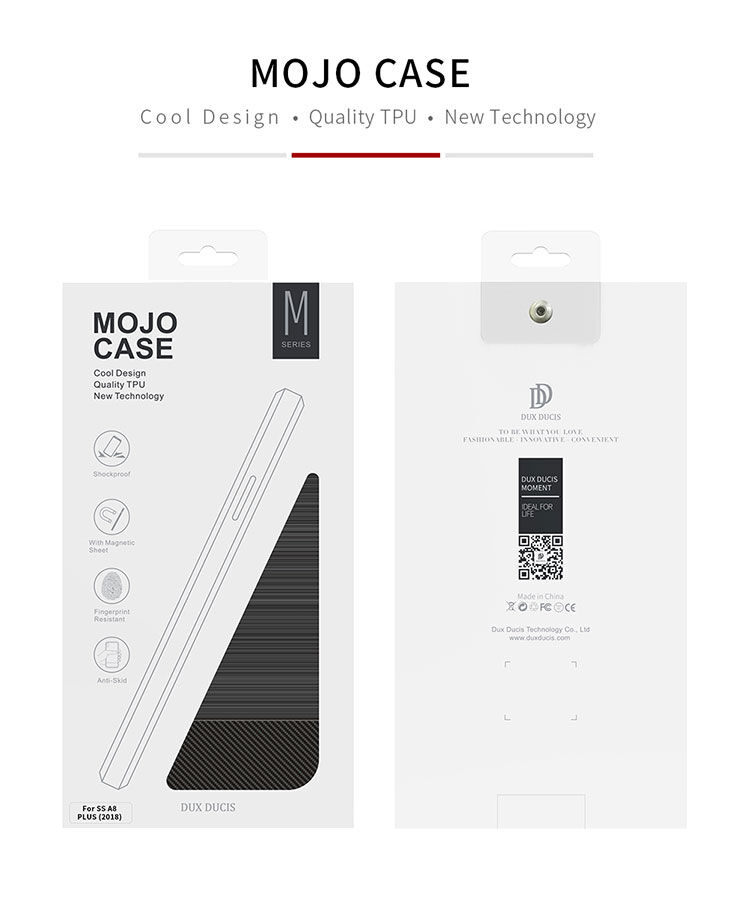 Dux Ducis S tok csiszolt textúrával Samsung Galaxy A8 Plus (2018) - kék Dux Ducis S tok csiszolt textúrával Samsung Galaxy A8 Plus (2018) - kék