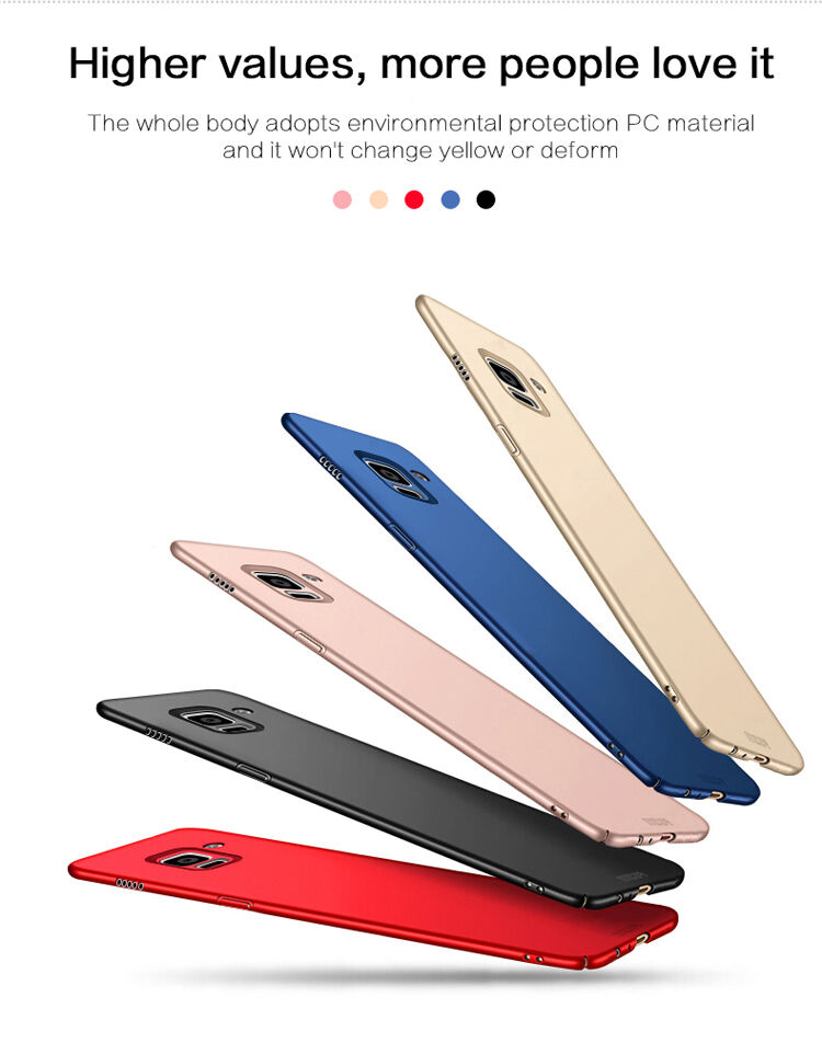 Mofi Shield műanyag tok Samsung Galaxy A8 Plus (2018) - rózsaszín-arany