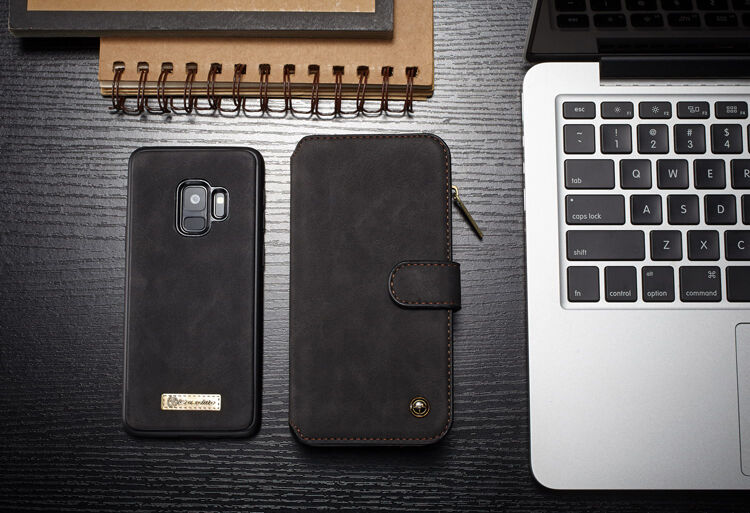 Caseme 2 az egyben pénztárcás tok Samsung Galaxy S9 - piros
