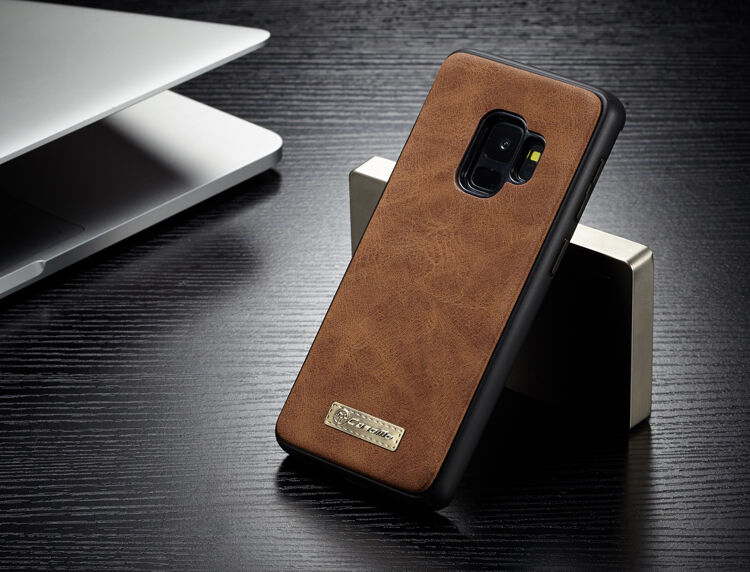 Caseme 2 az egyben pénztárcás tok Samsung Galaxy S9 - piros