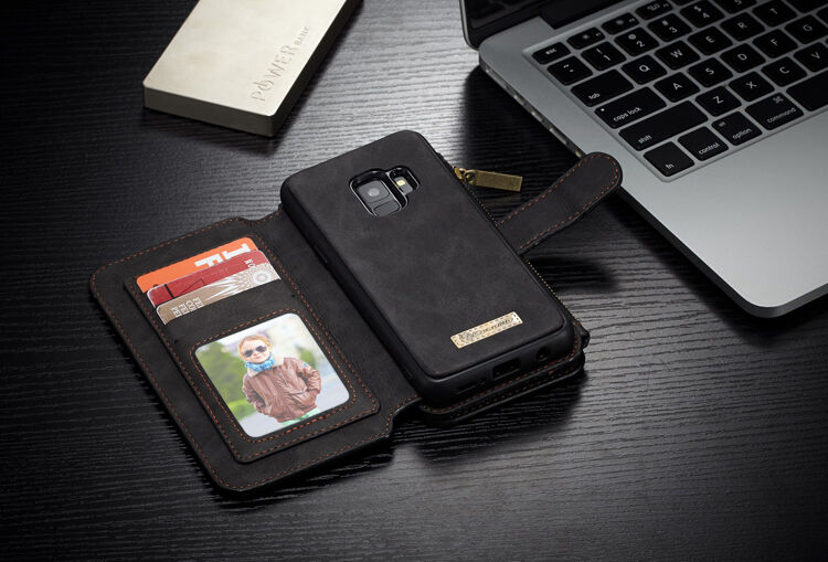 Caseme 2 az egyben pénztárcás tok Samsung Galaxy S9 - piros