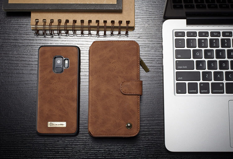 Caseme 2 az egyben pénztárcás tok Samsung Galaxy S9 - fekete