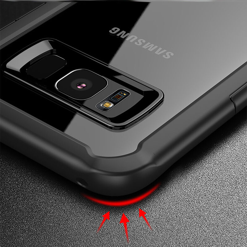 Ütésálló műanyag tok Samsung Galaxy S8 Plus - szürke