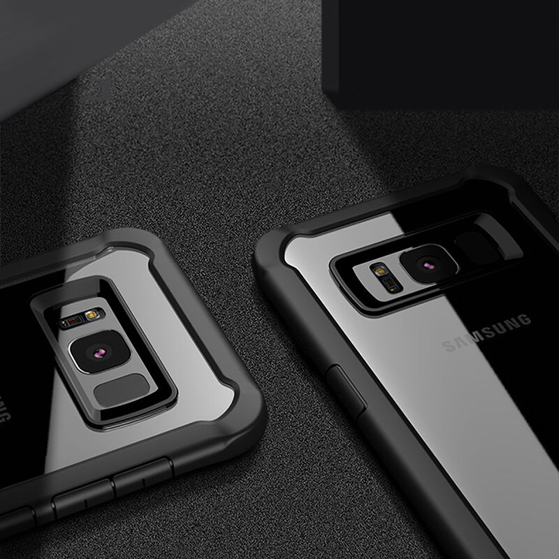Ütésálló műanyag tok Samsung Galaxy S8 Plus - szürke