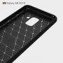 Műanyag tok csiszolt textúrával Samsung Galaxy A8 (2018) - piros