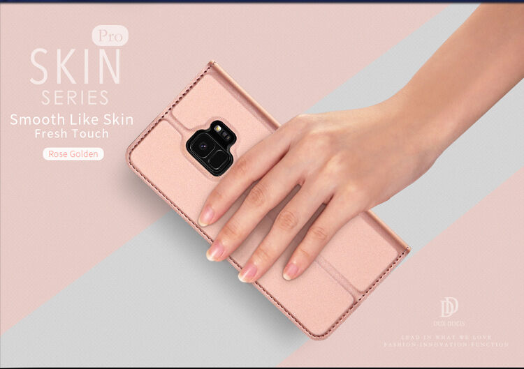 Dux Ducis Skin Pro flip cover tok Samsung Galaxy S9 - sötétkék