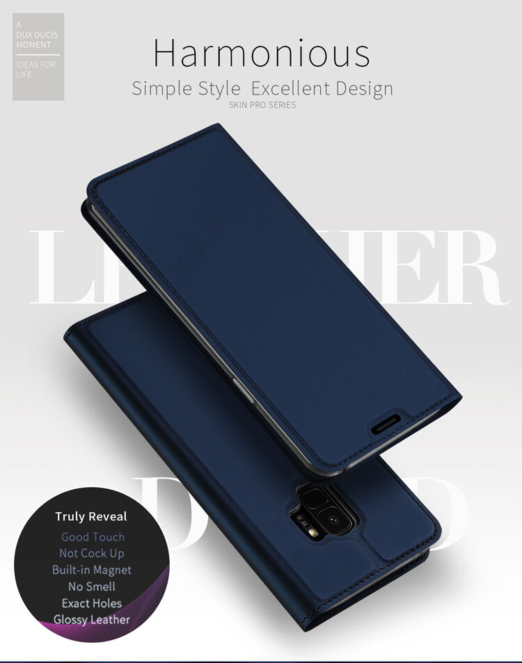 Dux Ducis Skin Pro flip cover tok Samsung Galaxy S9 - rózsaszín-arany
