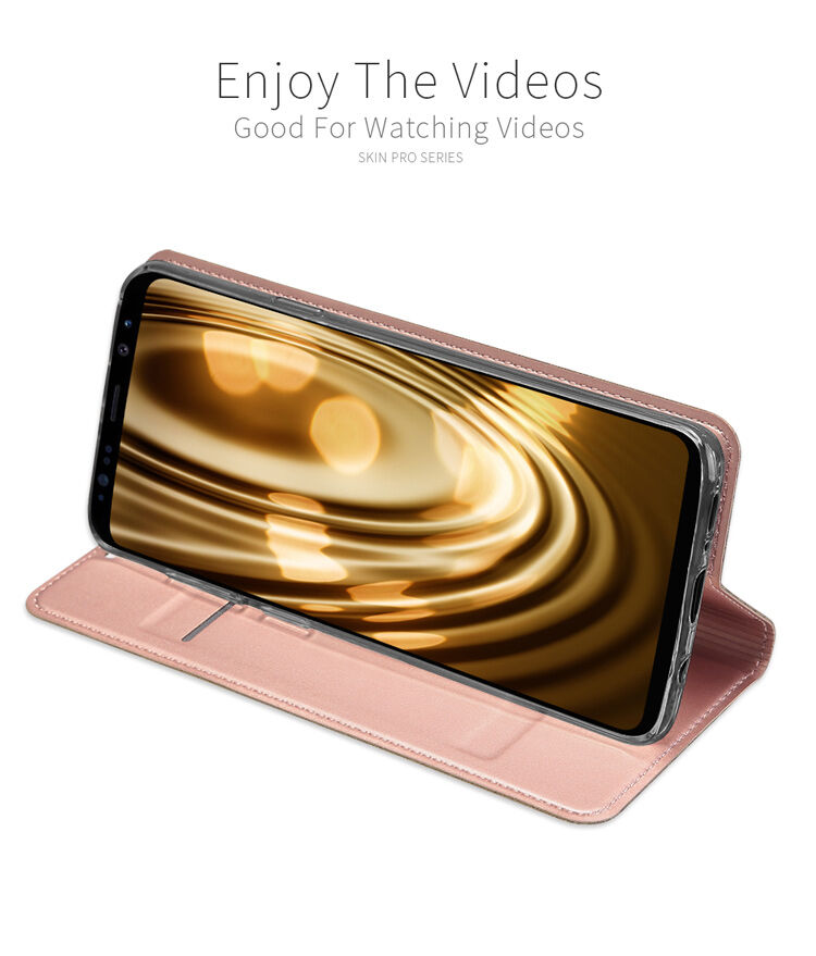 Dux Ducis Skin Pro flip cover tok Samsung Galaxy S9 - rózsaszín-arany