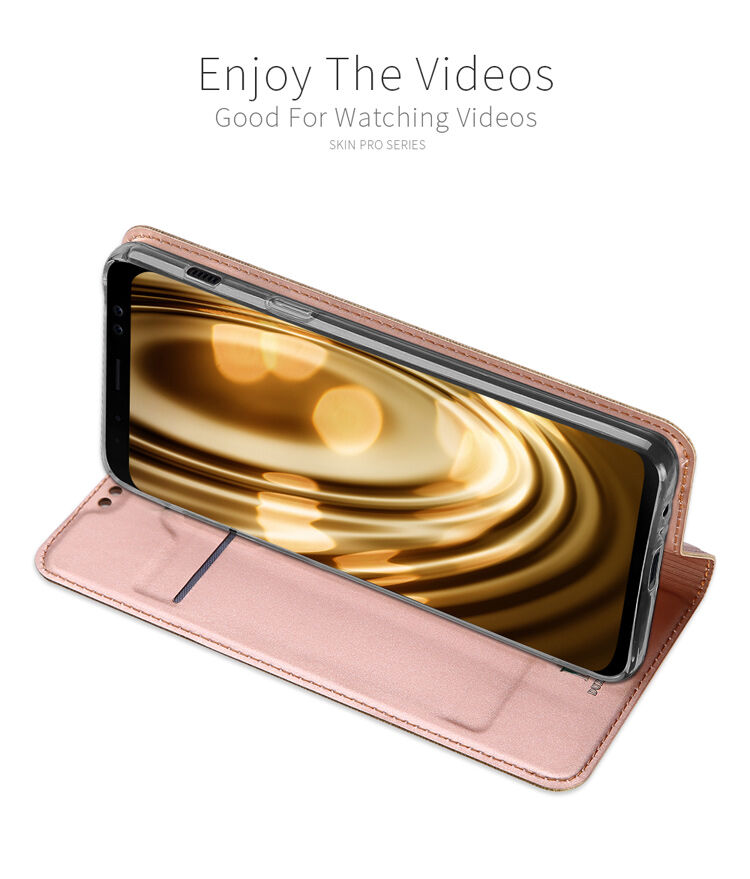Dux Ducis Skin Pro flip cover tok Samsung Galaxy A8 (2018) - sötétkék