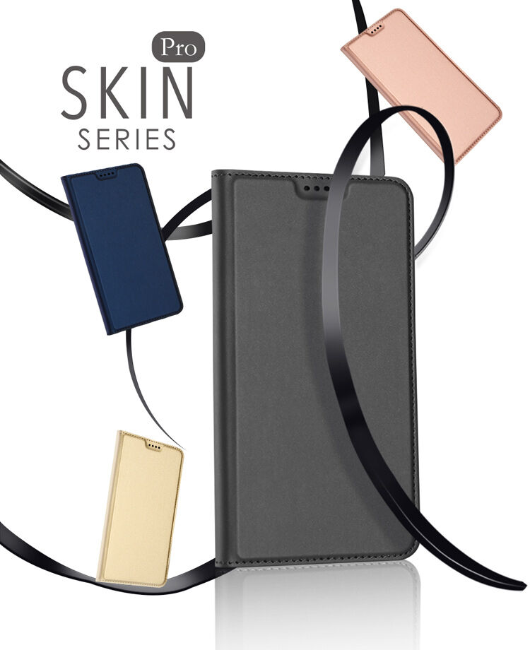 Dux Ducis Skin Pro flip cover tok Samsung Galaxy A8 (2018) - sötétkék