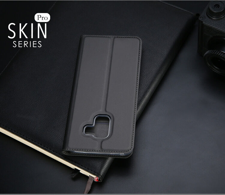 Dux Ducis Skin Pro flip cover tok Samsung Galaxy A8 (2018) - sötétkék