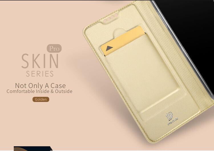 Dux Ducis Skin Pro flip cover tok Samsung Galaxy A8 (2018) - arany