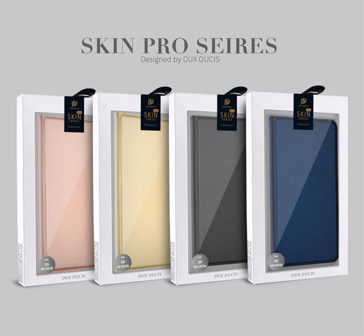 Dux Ducis Skin Pro flip cover tok Samsung Galaxy A8 (2018) - arany Dux Ducis Skin Pro flip cover tok Samsung Galaxy A8 (2018) - arany