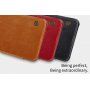 Nillkin Qin bőr flip cover tok Samsung Galaxy A8 (2018) - barna