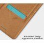Nillkin Qin bőr flip cover tok Samsung Galaxy A8 (2018) - barna