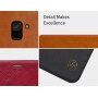 Nillkin Qin bőr flip cover tok Samsung Galaxy A8 (2018) - barna